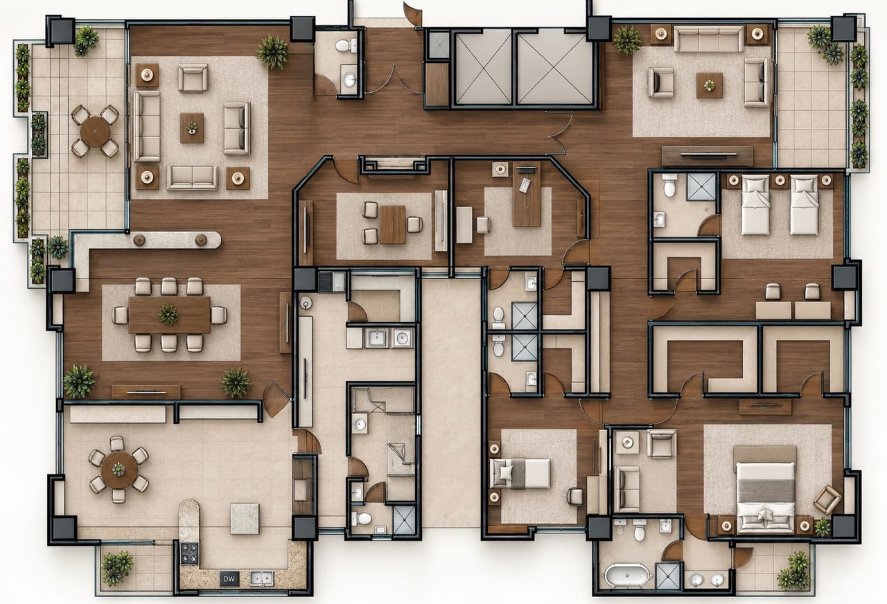Apartamento de 4 dormitorios amplio en venta en zona 10 — foto 7 de 7