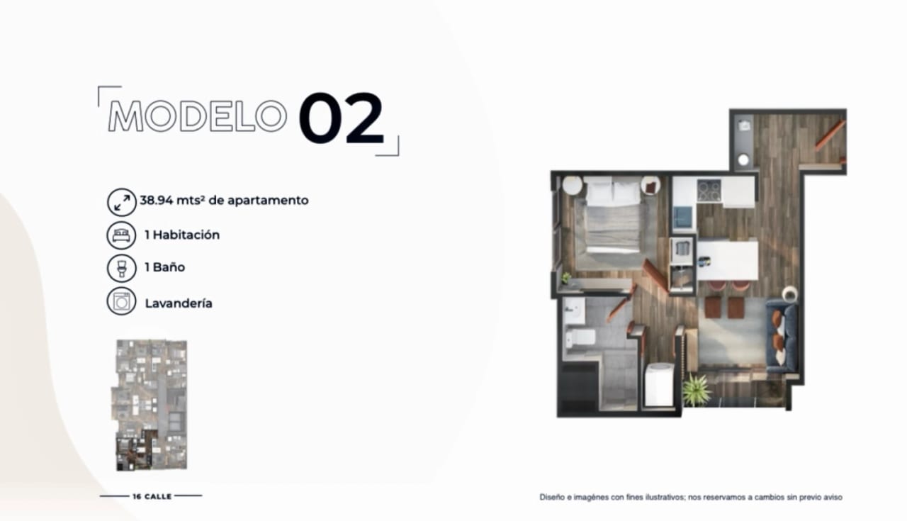 Apartamento para inversión 1 dormitorio, excelente ubicación — foto 2 de 5