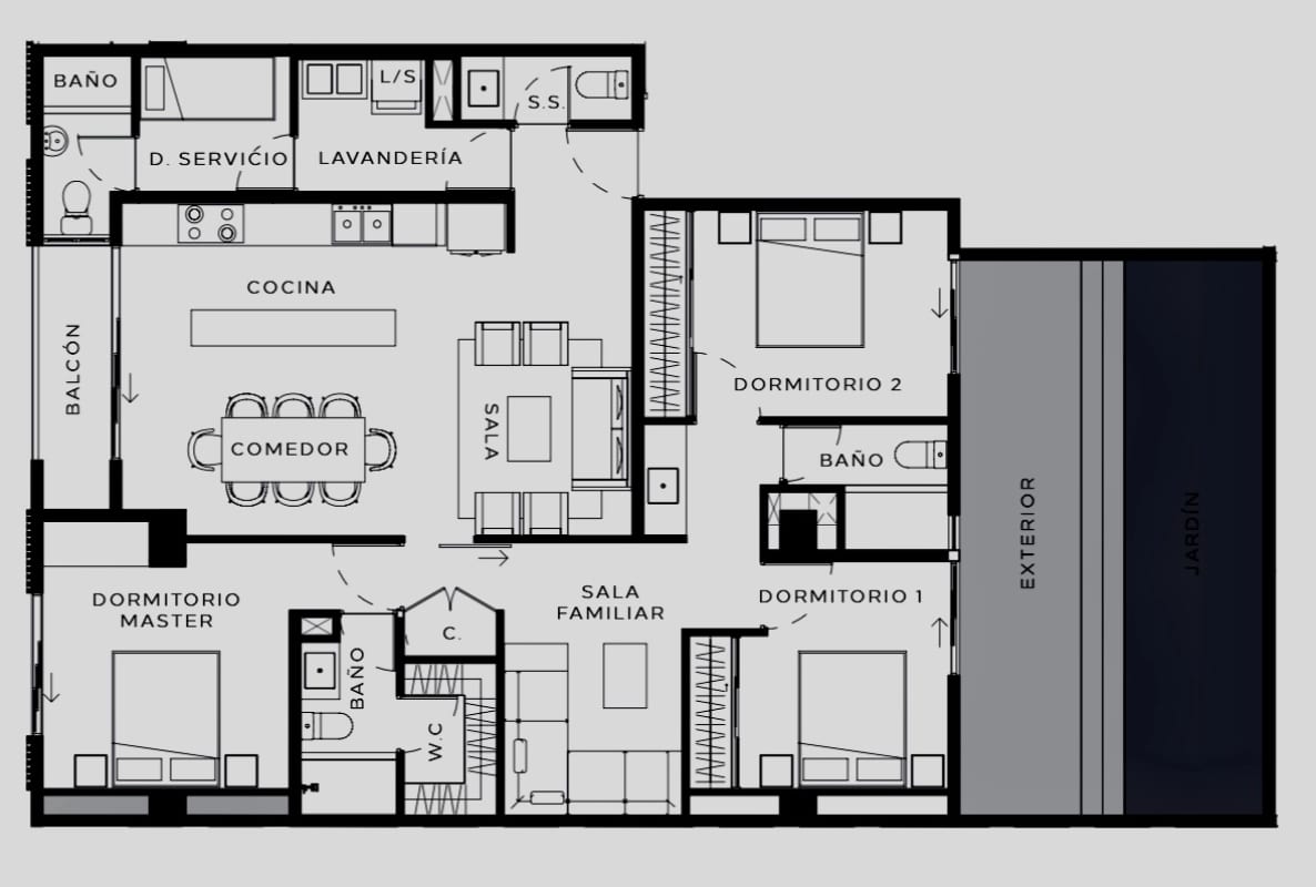 Apartamento en venta como casa en zona 13 — foto 7 de 15