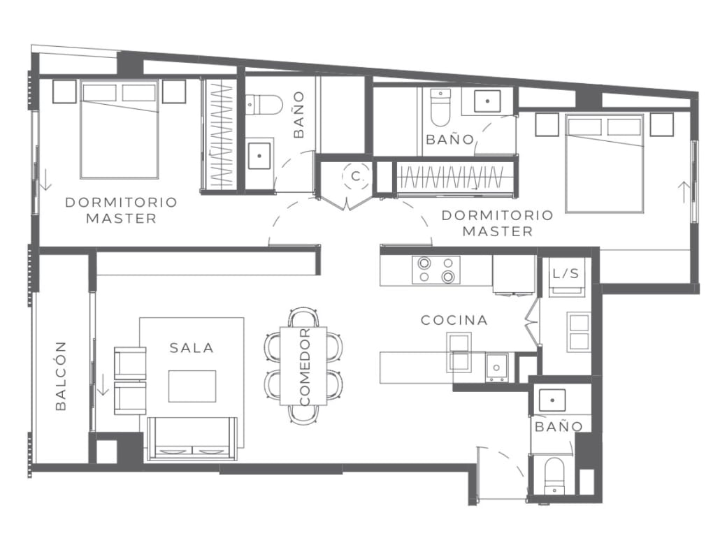 Apartamento de 2 dormitorios en venta en zona 13 — foto 7 de 17