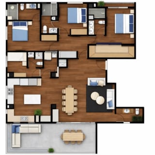 Apartamento con la comodidad de una casa en venta en zona 15 (copia) — miniatura 8 de 17